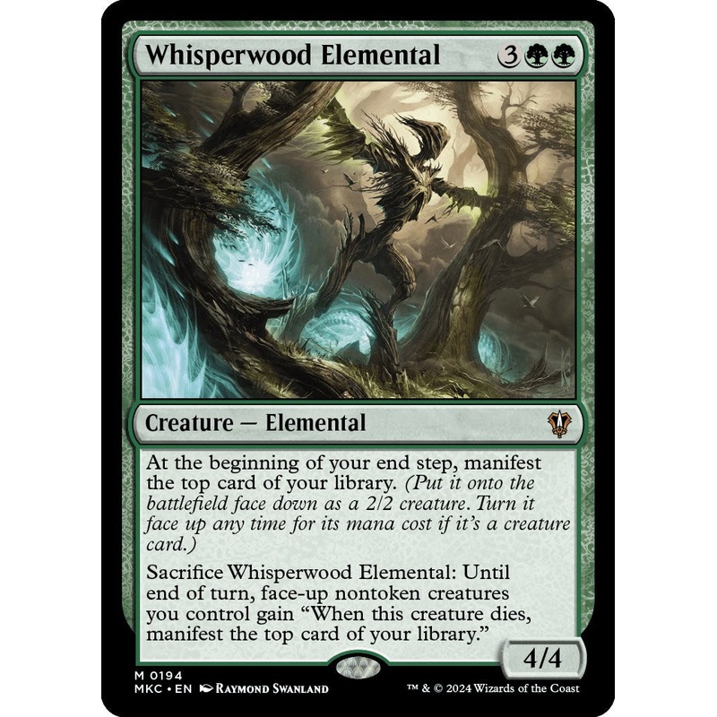 Whisperwood Elemental [Murders at Karlov Manor Commander]