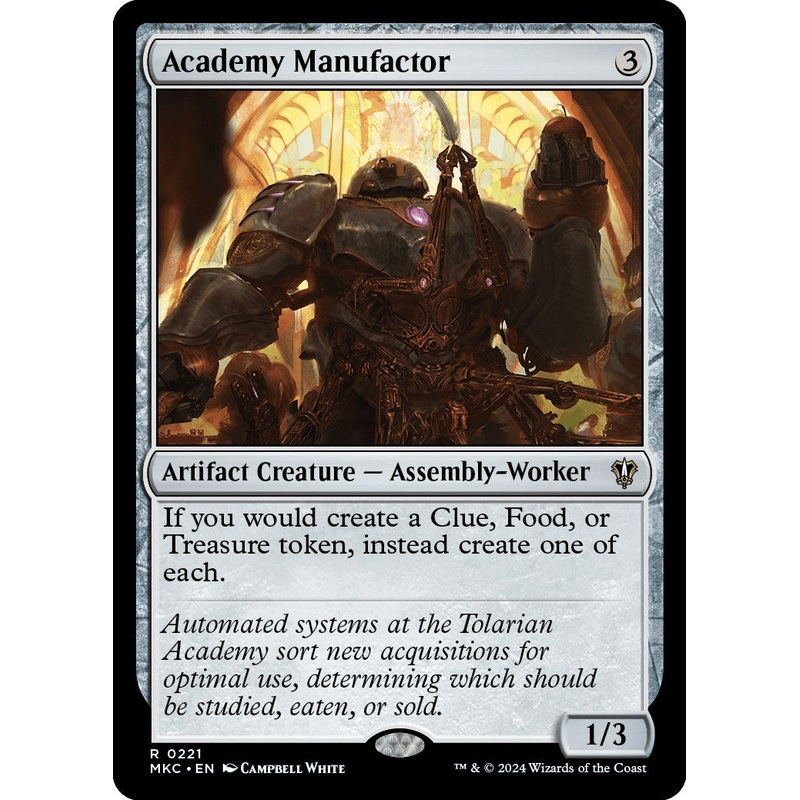 Academy Manufactor [Murders at Karlov Manor Commander]