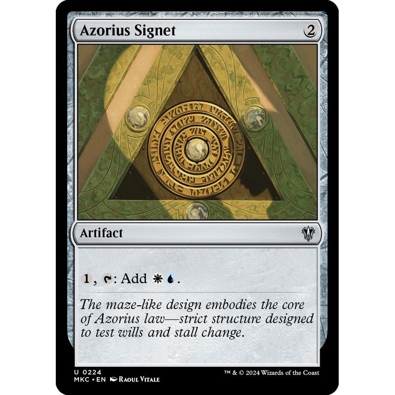 Azorius Signet [Murders at Karlov Manor Commander]