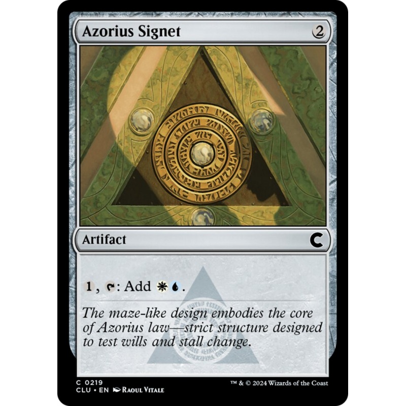 Azorius Signet [Ravnica: Clue Edition]