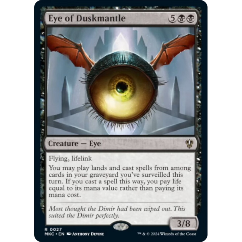 Eye of Duskmantle [Murders at Karlov Manor Commander]