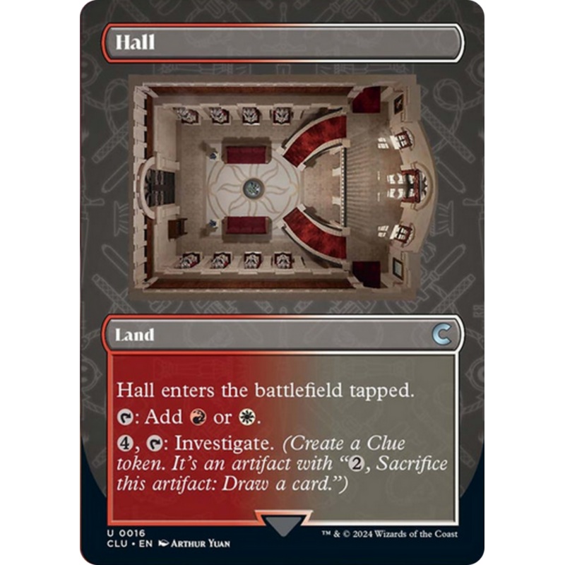 Hall (Borderless) [Ravnica: Clue Edition]