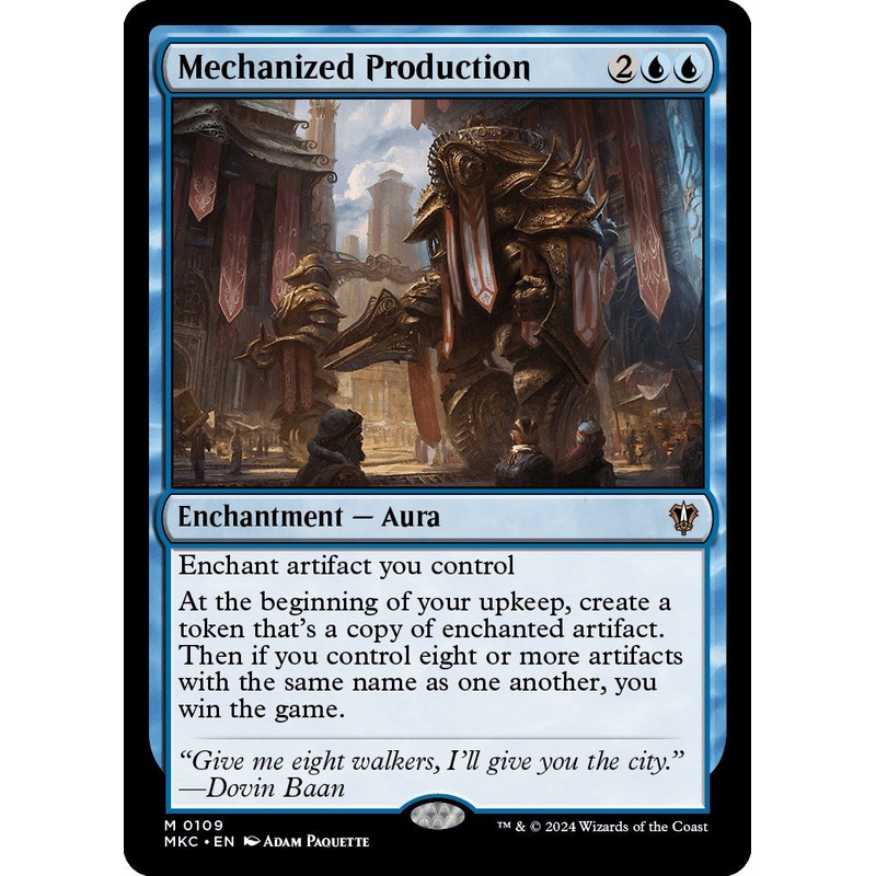 Mechanized Production [Murders at Karlov Manor Commander]