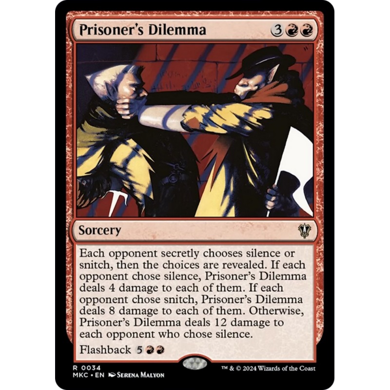 Prisoner's Dilemma [Murders at Karlov Manor Commander]
