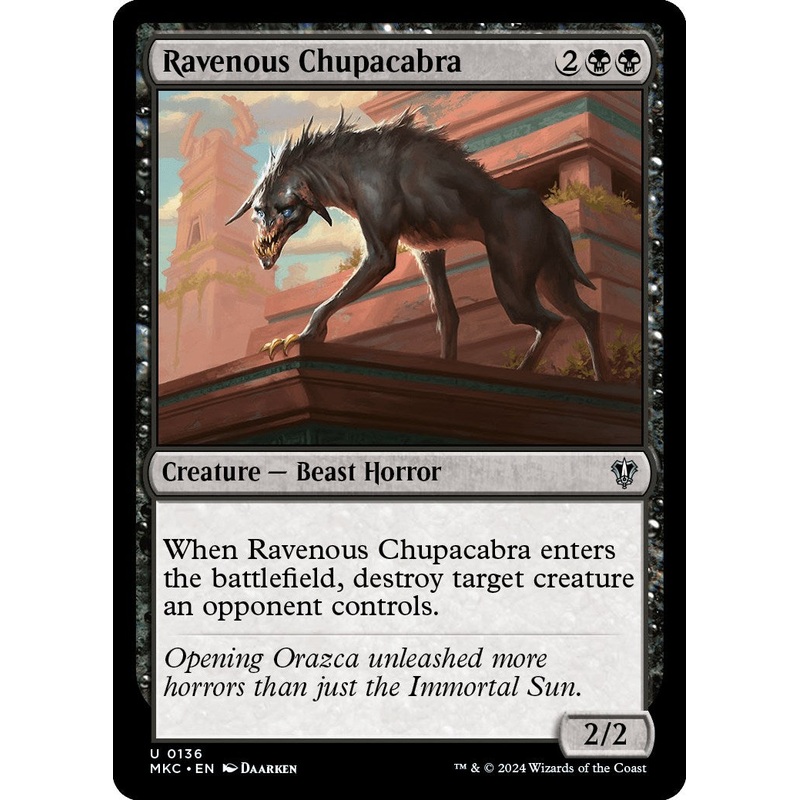 Ravenous Chupacabra [Murders at Karlov Manor Commander]
