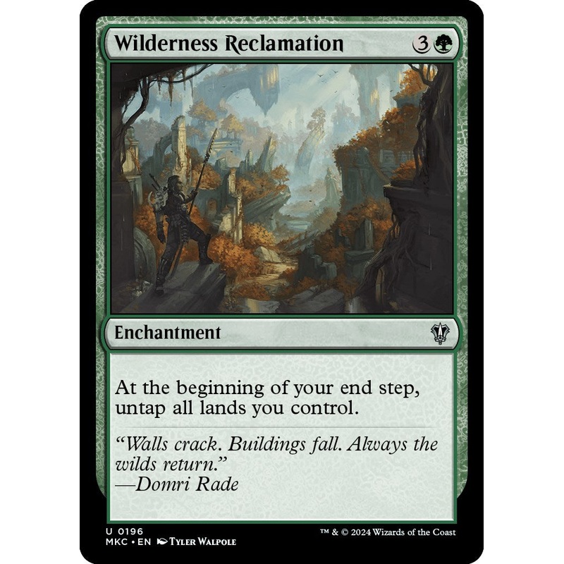 Wilderness Reclamation [Murders at Karlov Manor Commander]