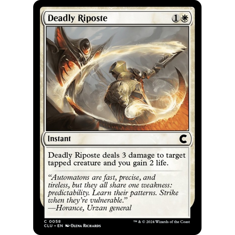 Deadly Riposte [Ravnica: Clue Edition]