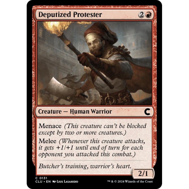 Deputized Protester [Ravnica: Clue Edition]
