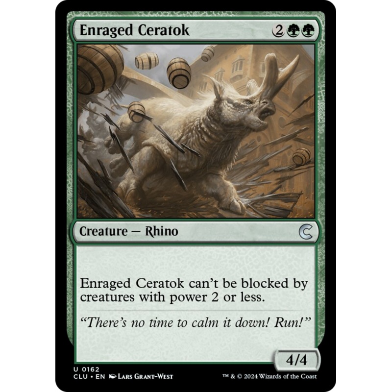 Enraged Ceratok [Ravnica: Clue Edition]