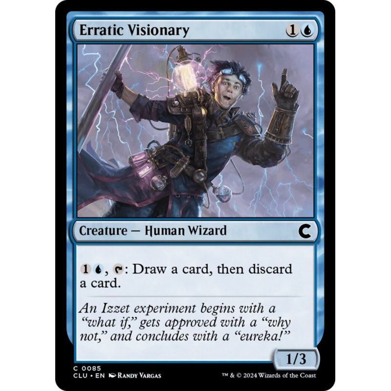 Erratic Visionary [Ravnica: Clue Edition]