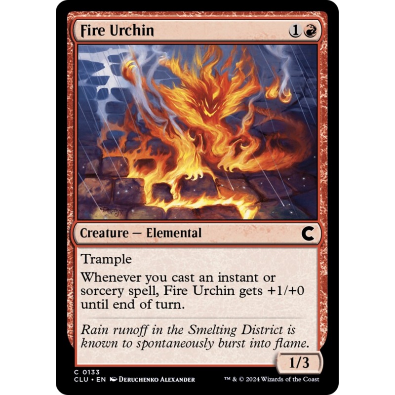 Fire Urchin [Ravnica: Clue Edition]