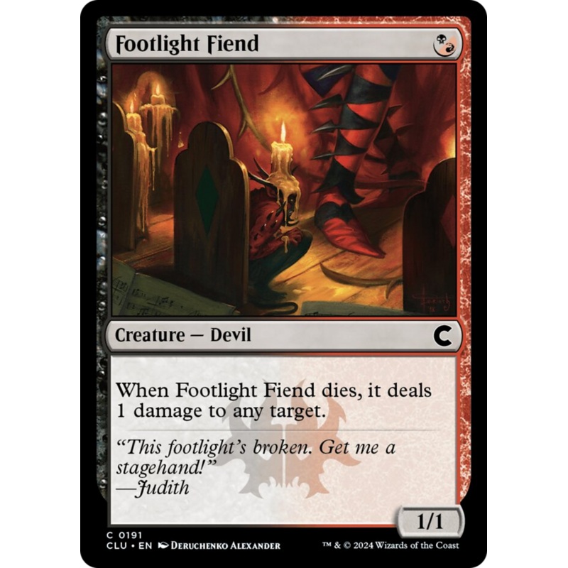 Footlight Fiend [Ravnica: Clue Edition]
