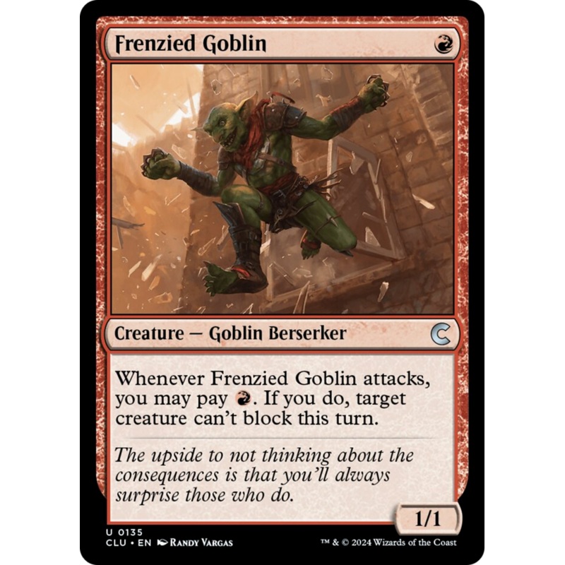 Frenzied Goblin [Ravnica: Clue Edition]