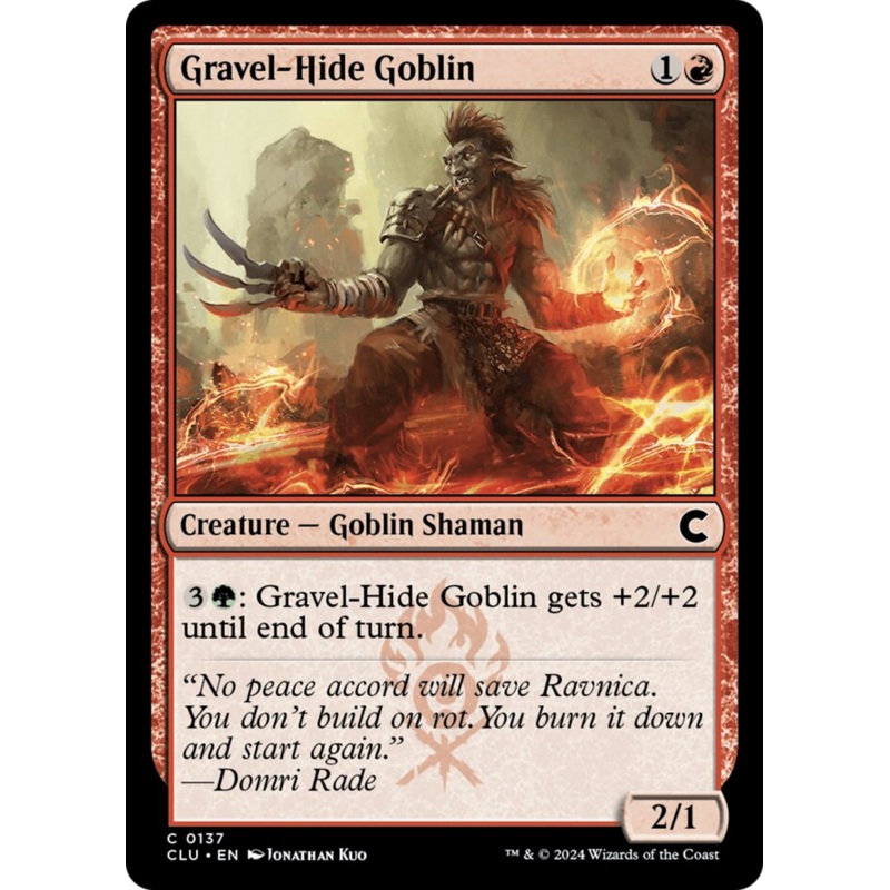 Gravel-Hide Goblin [Ravnica: Clue Edition]