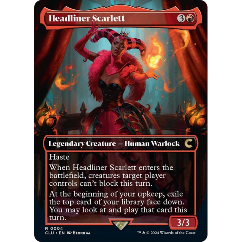 Headliner Scarlett (Borderless) [Ravnica: Clue Edition]
