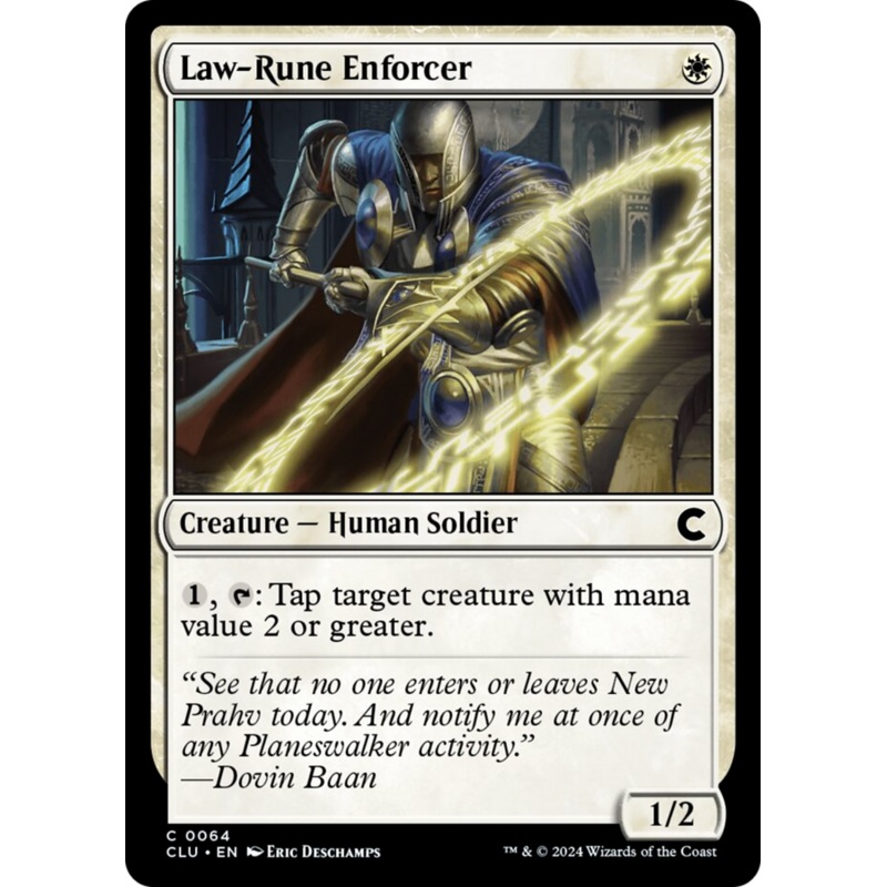 Law-Rune Enforcer [Ravnica: Clue Edition]