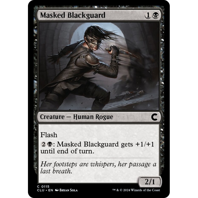 Masked Blackguard [Ravnica: Clue Edition]