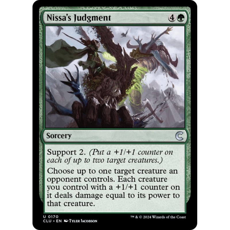 Nissa's Judgment [Ravnica: Clue Edition]