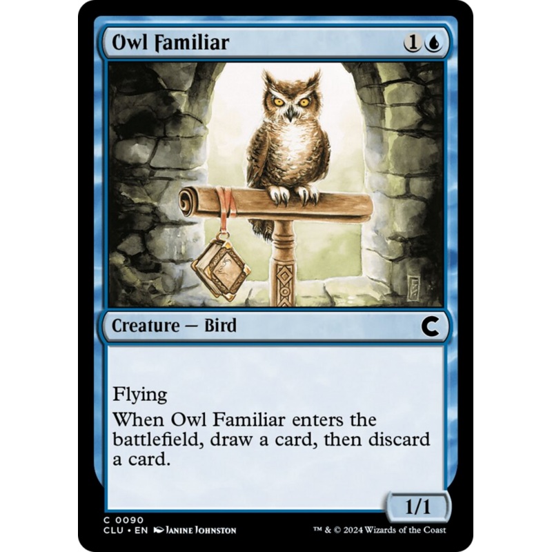 Owl Familiar [Ravnica: Clue Edition]