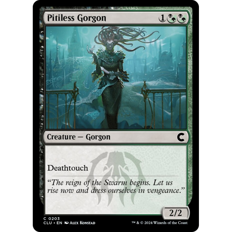 Pitiless Gorgon [Ravnica: Clue Edition]