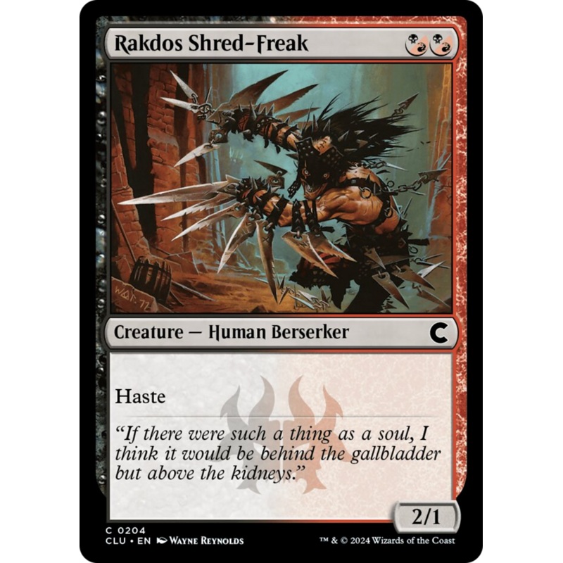 Rakdos Shred-Freak [Ravnica: Clue Edition]