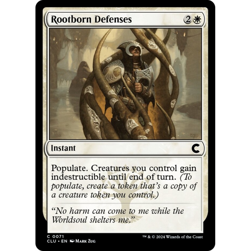 Rootborn Defenses [Ravnica: Clue Edition]