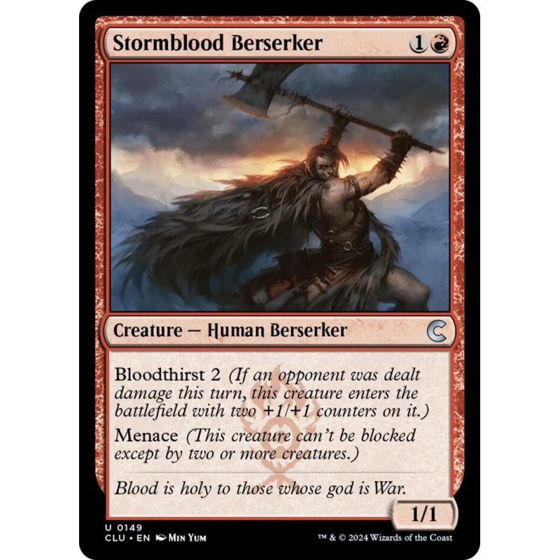 Stormblood Berserker [Ravnica: Clue Edition]