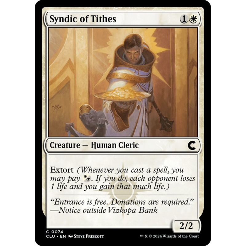 Syndic of Tithes [Ravnica: Clue Edition]