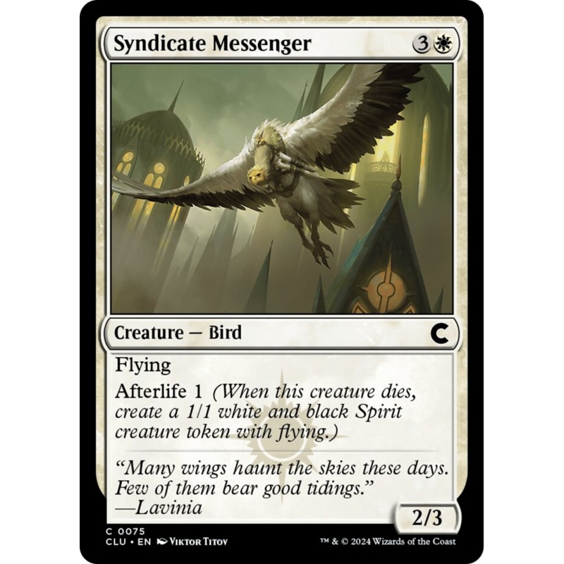 Syndicate Messenger [Ravnica: Clue Edition]
