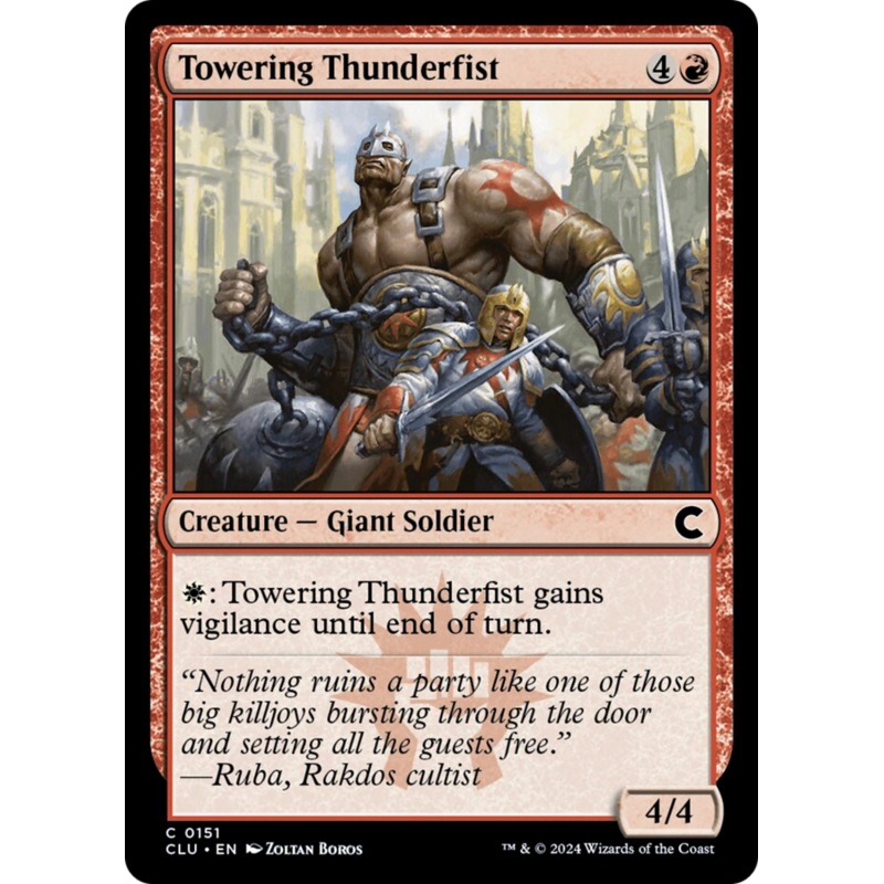 Towering Thunderfist [Ravnica: Clue Edition]