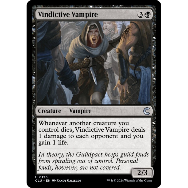 Vindictive Vampire [Ravnica: Clue Edition]