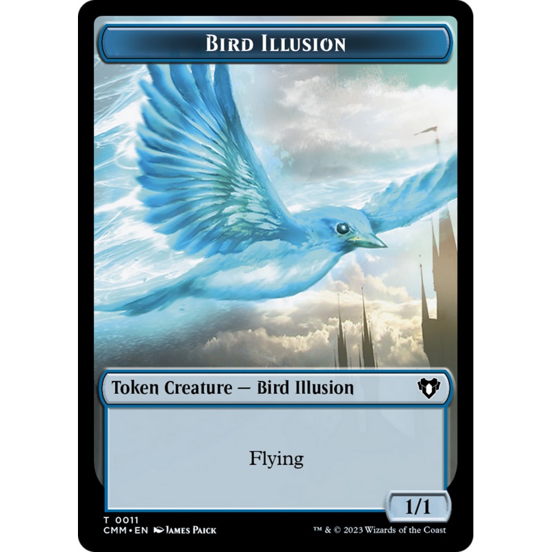 Bird // Bird Illusion Double-Sided Token [Commander Masters Tokens]