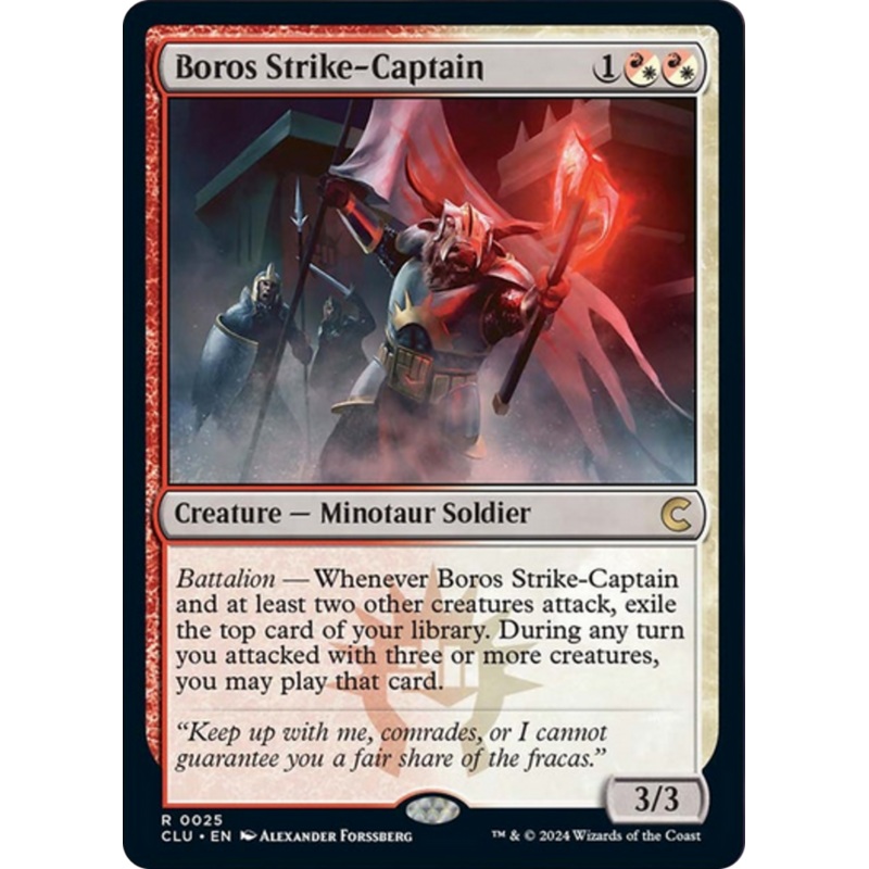 Boros Strike-Captain [Ravnica: Clue Edition]