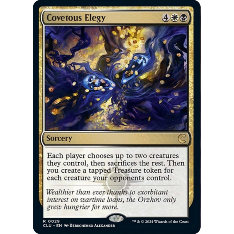 Covetous Elegy [Ravnica: Clue Edition]