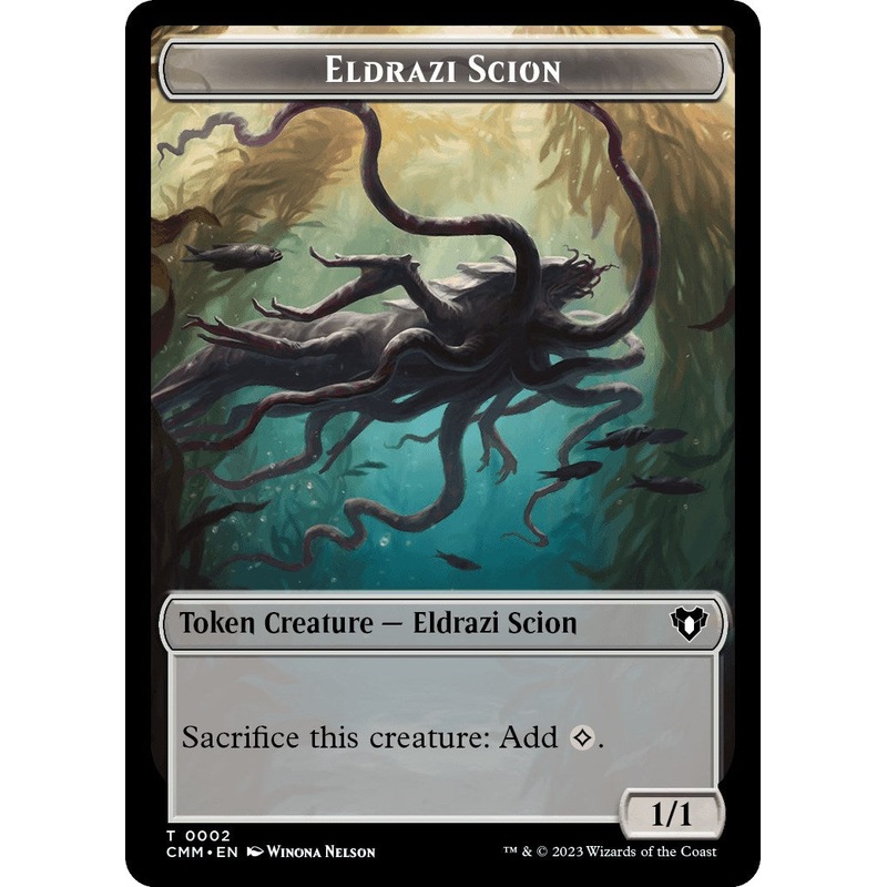 Eldrazi Scion // Satyr Double-Sided Token [Commander Masters Tokens]