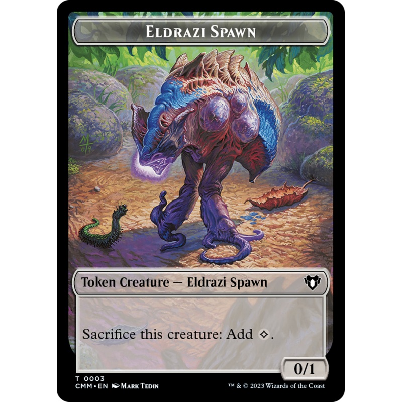 Eldrazi Spawn // Construct (0042) Double-Sided Token [Commander Masters Tokens]