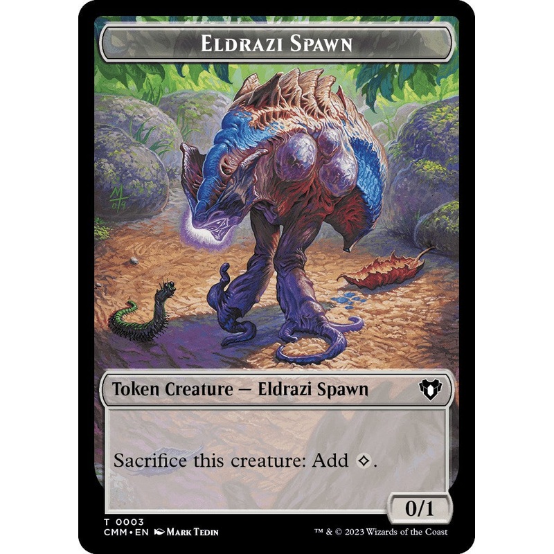Eldrazi Spawn // Phyrexian Germ Double-Sided Token [Commander Masters Tokens]