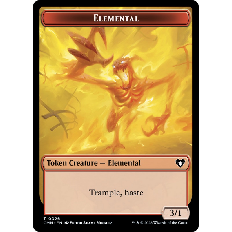 Elemental (0026) // Kor Soldier Double-Sided Token [Commander Masters Tokens]