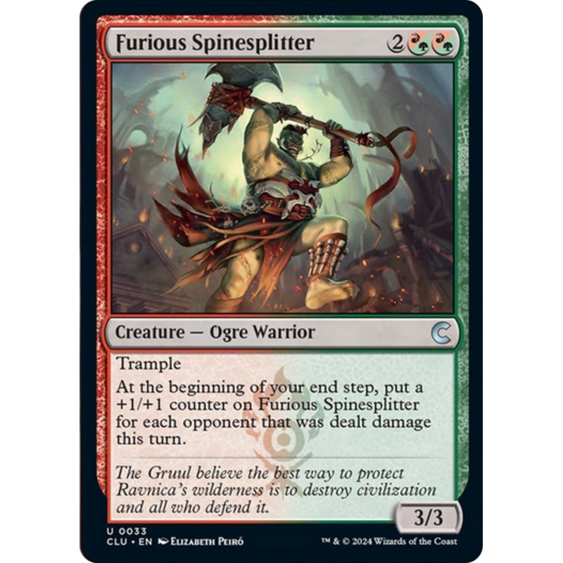 Furious Spinesplitter [Ravnica: Clue Edition]