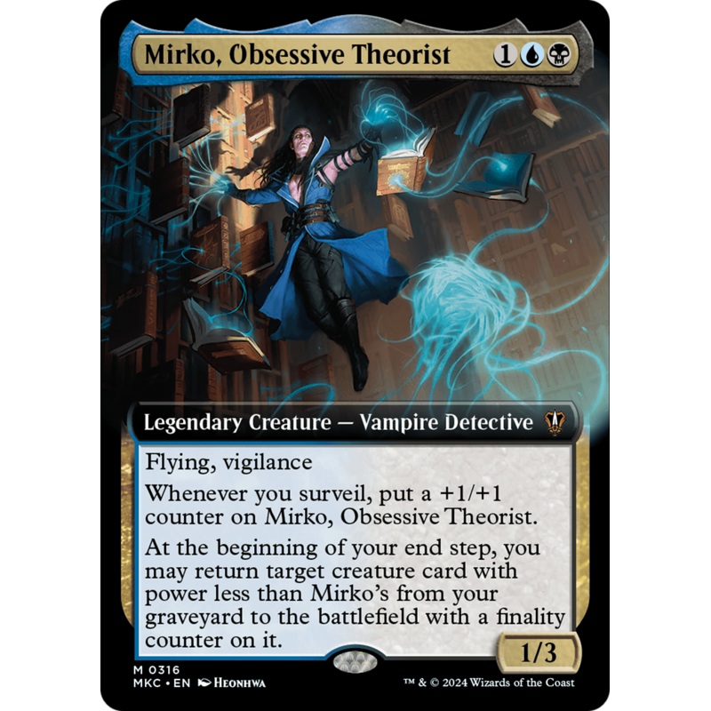 Mirko, Obsessive Theorist (Extended Art) [Murders at Karlov Manor Commander]