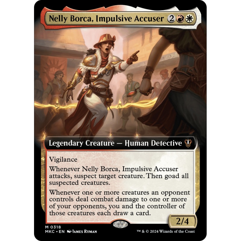 Nelly Borca, Impulsive Accuser (Extended Art) [Murders at Karlov Manor Commander]