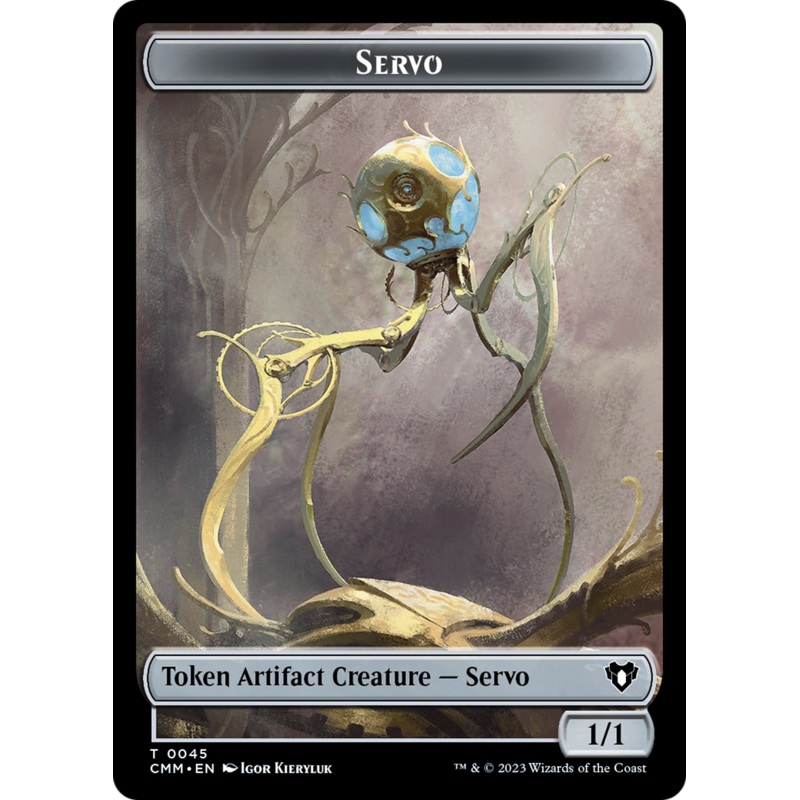 Servo // Elf Druid Double-Sided Token [Commander Masters Tokens]