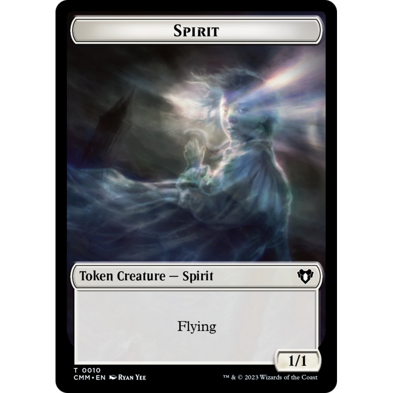 Spirit (0010) // Elemental (0037) Double-Sided Token [Commander Masters Tokens]