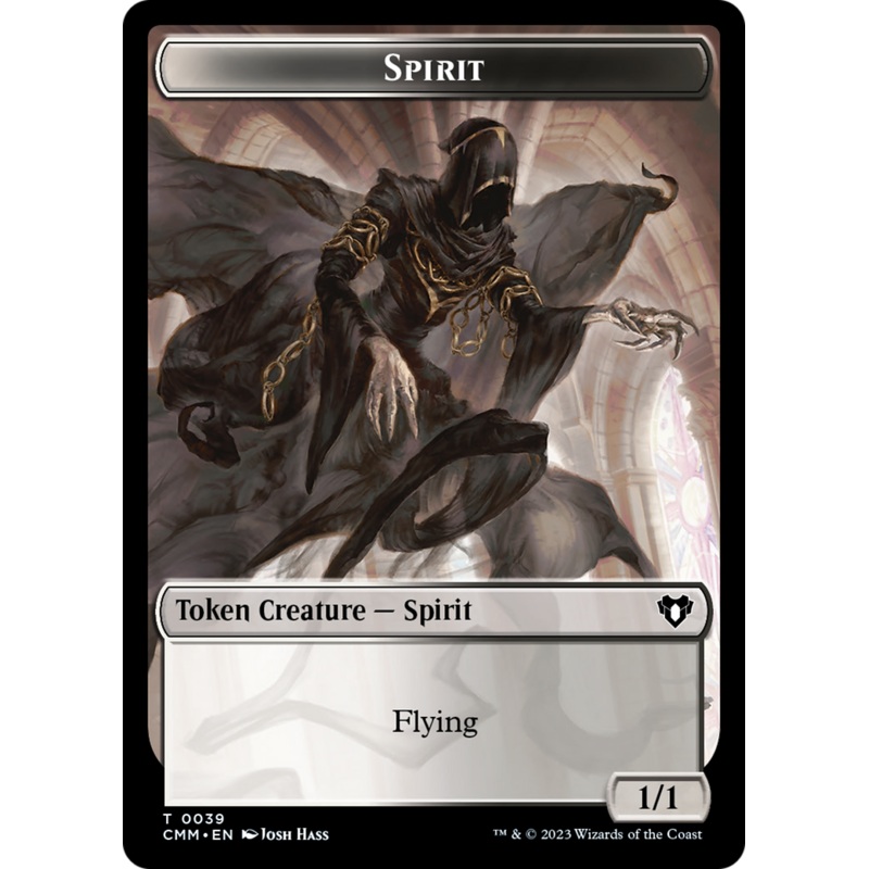 Spirit (0039) // Bird Illusion Double-Sided Token [Commander Masters Tokens]
