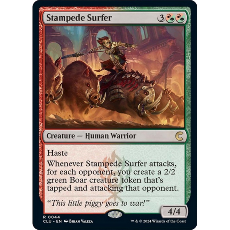 Stampede Surfer [Ravnica: Clue Edition]
