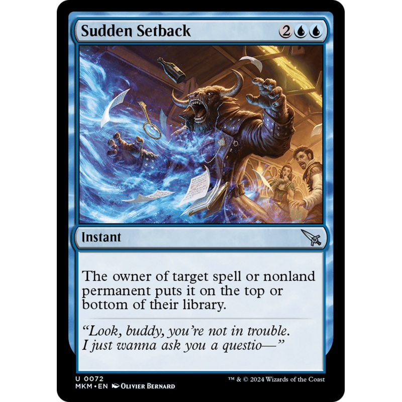 Sudden Setback (Black) [Murders at Karlov Manor]