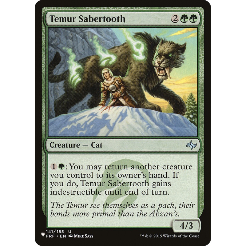 Temur Sabertooth [The List]