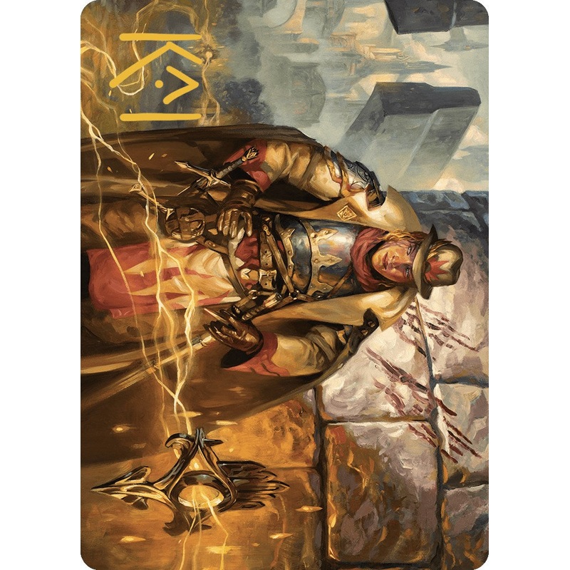 Tenth District Hero Art Card (Gold-Stamped Signature) [Murders at Karlov Manor Art Series]