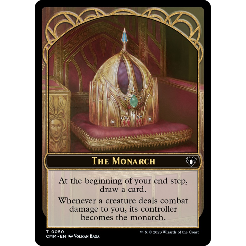 The Monarch // Dwarf Berserker Double-Sided Token [Commander Masters Tokens]
