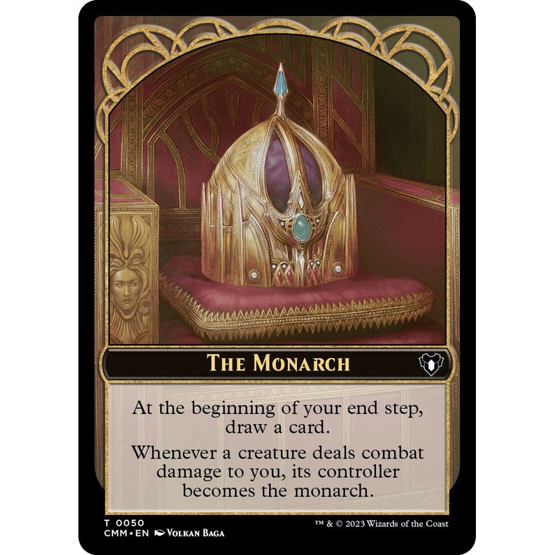 The Monarch // Elf Druid Double-Sided Token [Commander Masters Tokens]